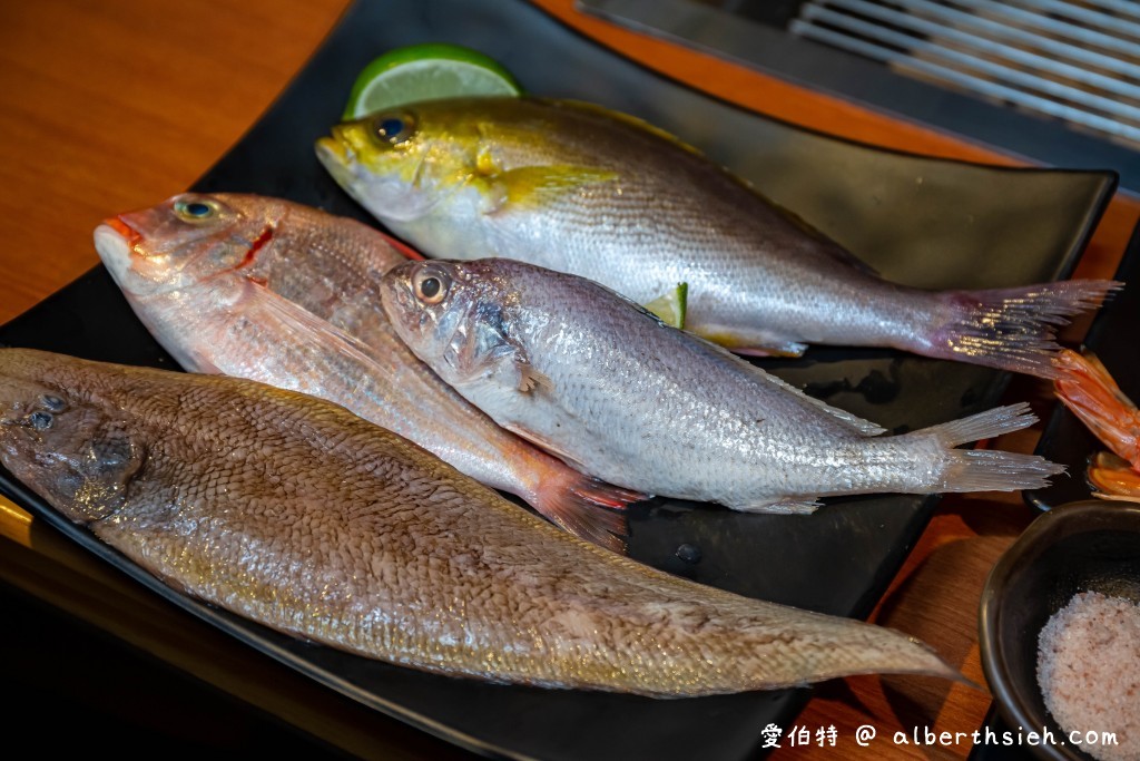 桃園燒烤吃到飽．鱻海鮮炭烤火鍋（鮮魚、生魚片、生食級天使紅蝦、牛排、飲品、海尼根通通無限享用） @愛伯特