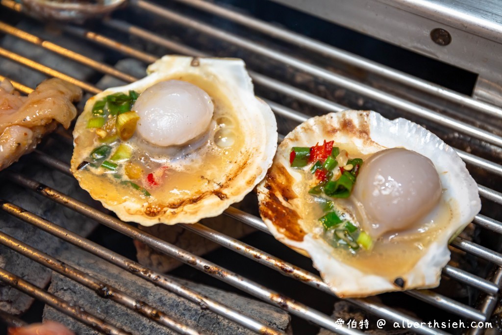 桃園燒烤吃到飽．鱻海鮮炭烤火鍋（鮮魚、生魚片、生食級天使紅蝦、牛排、飲品、海尼根通通無限享用） @愛伯特