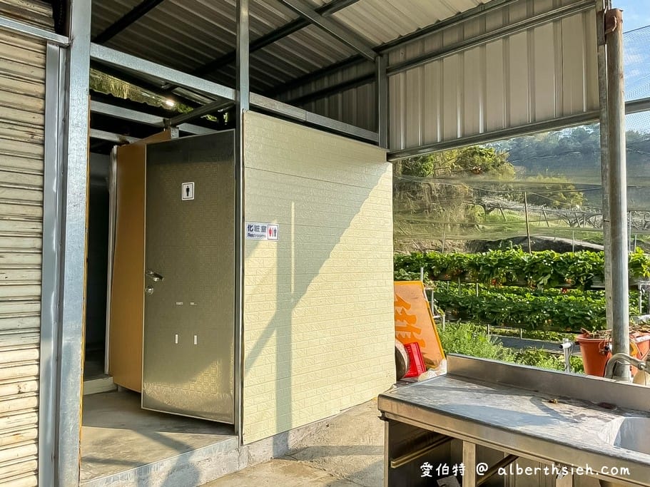 苗栗大湖採草莓．雙坑高架草莓園（台三線旁方便停車，又大又甜又好吃）(Aries遊記)