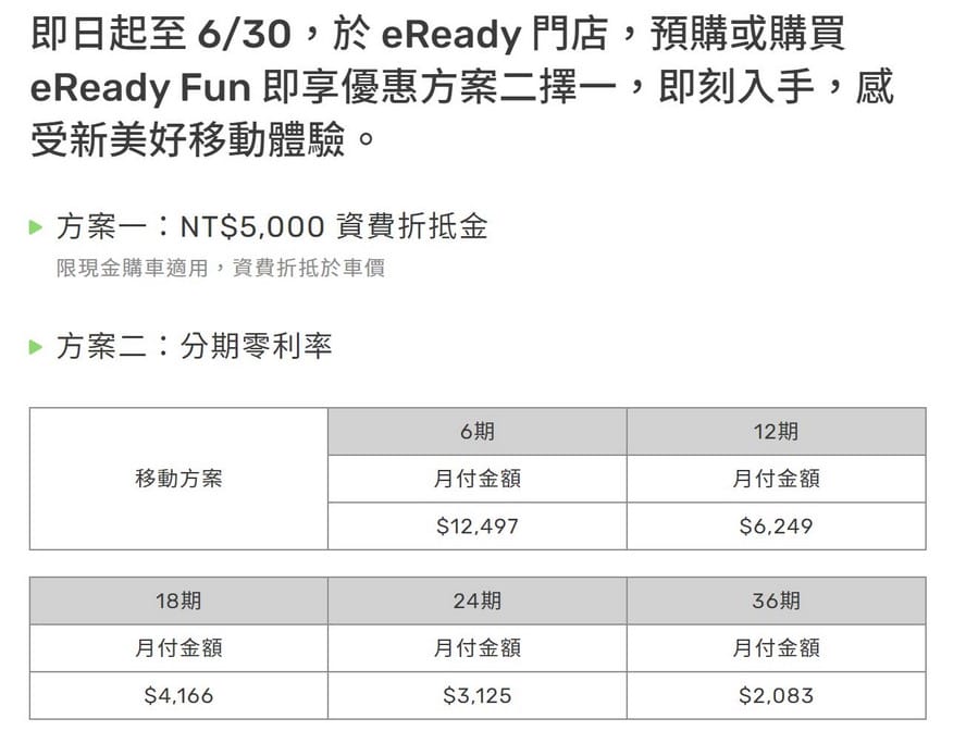 開箱試乘．台鈴EREADYFUN電動機車（USB防水插槽/大容量置物箱/省力中柱）