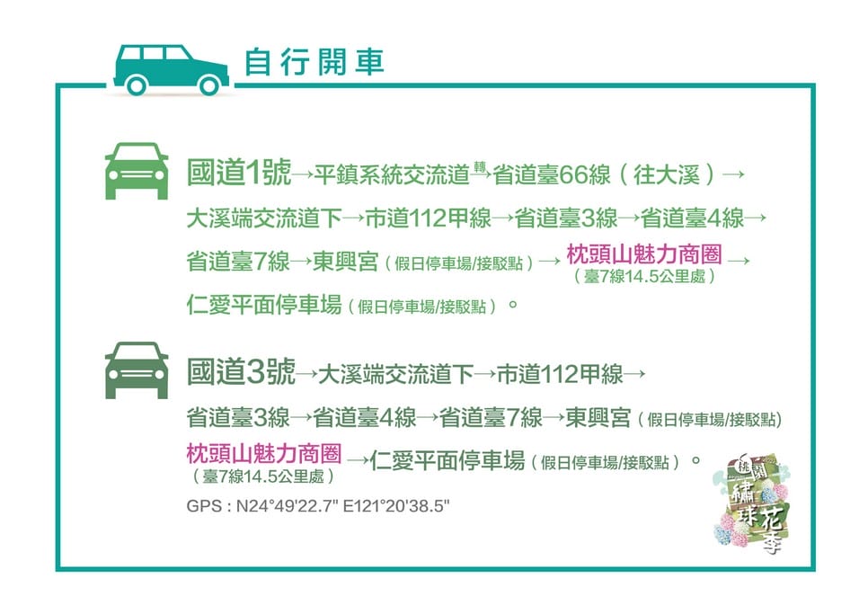 2021第1屆桃園繡球花季．時間、9處賞花地點