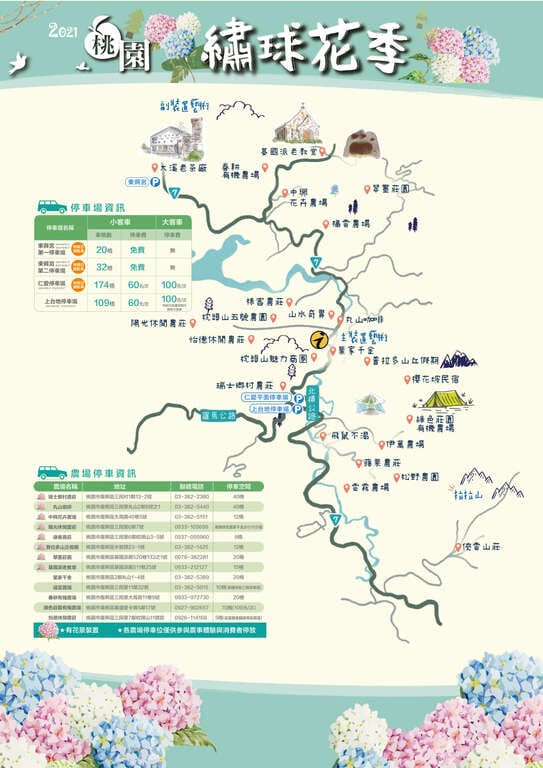 2021第1屆桃園繡球花季．時間、9處賞花地點