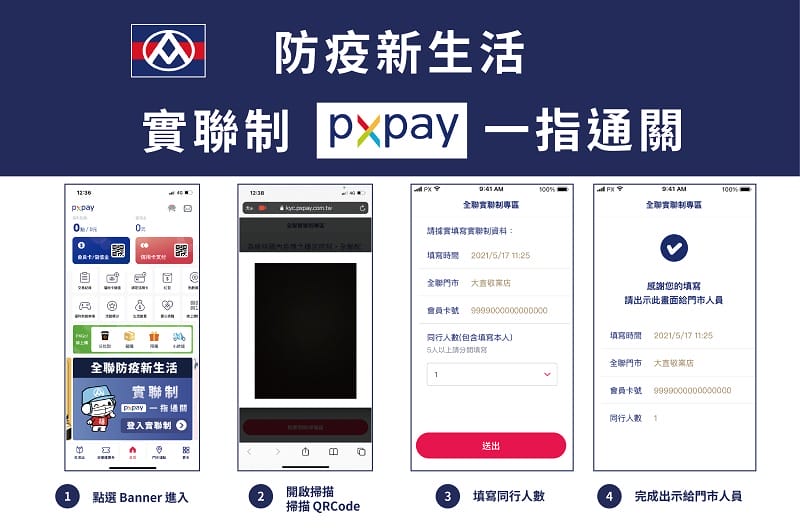 超商實聯制（全家、全聯實聯制快速通關，7-11實聯制登記表）