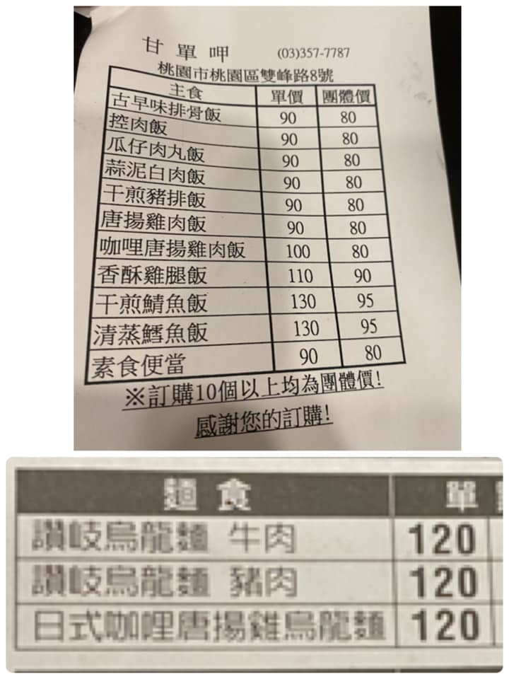 桃園區便當外送外帶懶人包