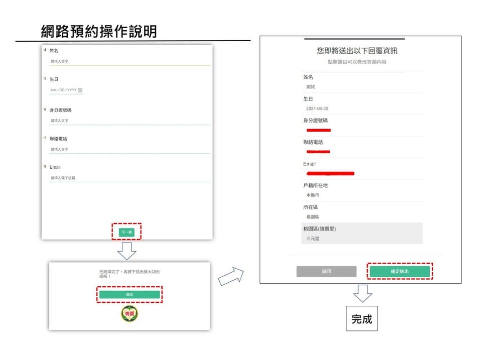 桃園疫苗接種網路預約系統 - 第7張圖 桃園疫苗接種網路預約系統