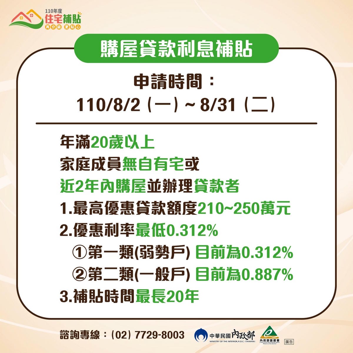 2021住宅補貼申請懶人包（租金補貼最高1年補助9萬6，內含快速資格檢視以及影片教學）