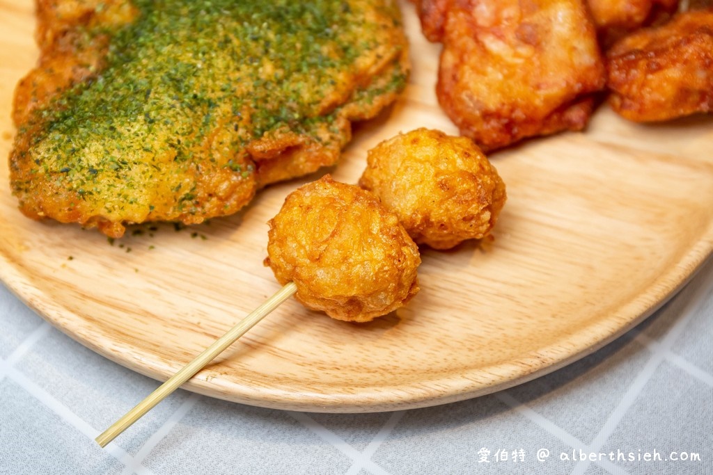 木木町炸物&amp;飯盒．桃園美食（雞排厚實超大塊，唐揚雞鮮嫩多汁，煉乳甜甜圈麻糬超好吃） @愛伯特