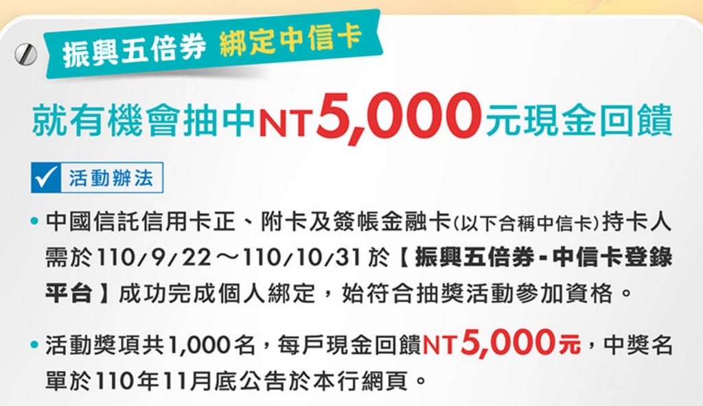 振興五倍券加碼（行動支付/信用卡銀行/電子票證，HAPPY GO Pay加碼優惠）