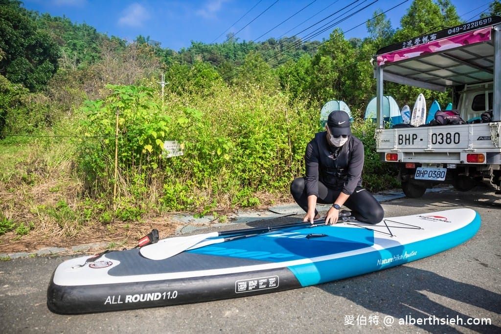 日月潭SUP推薦．What SUP划涉立槳運動（單眼加空拍機幫你拍攝，3歲就可玩）