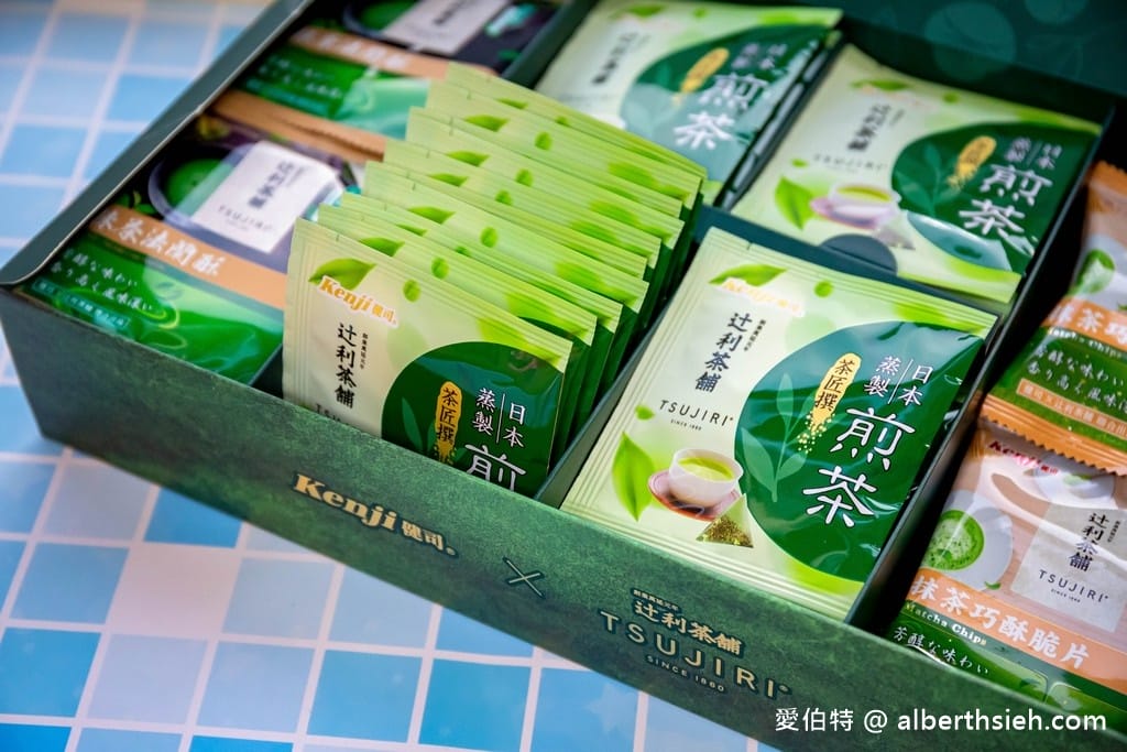 好市多必買推薦．健司辻利煎茶點心禮盒（抹茶控必吃抹茶法蘭酥、巧酥脆片、日本煎茶一次擁有）