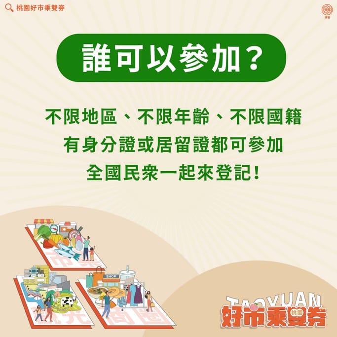桃園好市乘雙券加碼版（200換2000，10倍幸福萬人有福！非桃園人也能抽！）