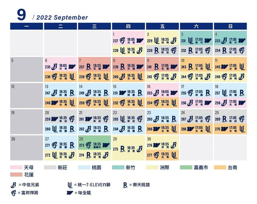 2022中華職棒直播線上轉播（CPBLTV/Twitch/Eleven Sports/中信兄弟/統一7-ELEVEN獅/樂天桃猿/富邦悍將/味全龍）