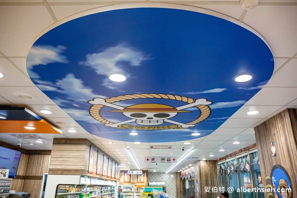 桃園特色超商．全台首間7-11航海王主題店（蘆竹航空門市千陽號草帽海賊團，聯名飲料杯）