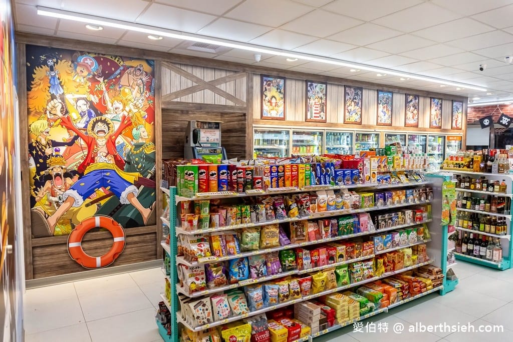 桃園特色超商．全台首間7-11航海王主題店（蘆竹航空門市千陽號草帽海賊團，聯名飲料杯）