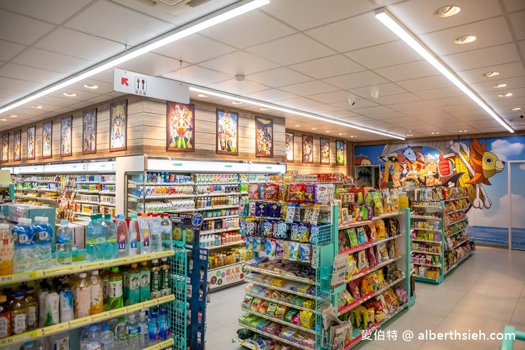 桃園特色超商．全台首間7-11航海王主題店（蘆竹航空門市千陽號草帽海賊團，聯名飲料杯）