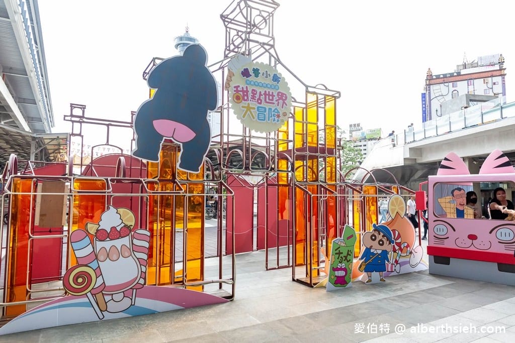 蠟筆小新甜點世界大冒險．台中免費景點（春日部防衛隊集合，來跟小新拍照打卡吧！）