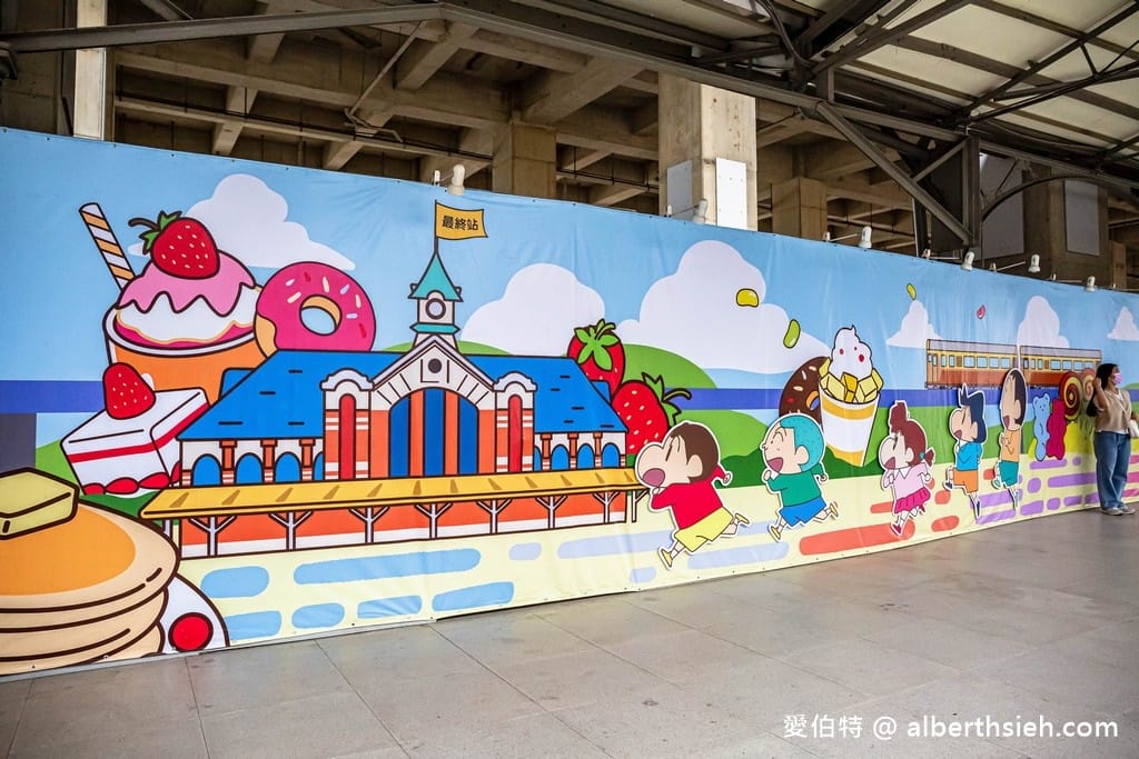 蠟筆小新甜點世界大冒險．台中免費景點（春日部防衛隊集合，來跟小新拍照打卡吧！）