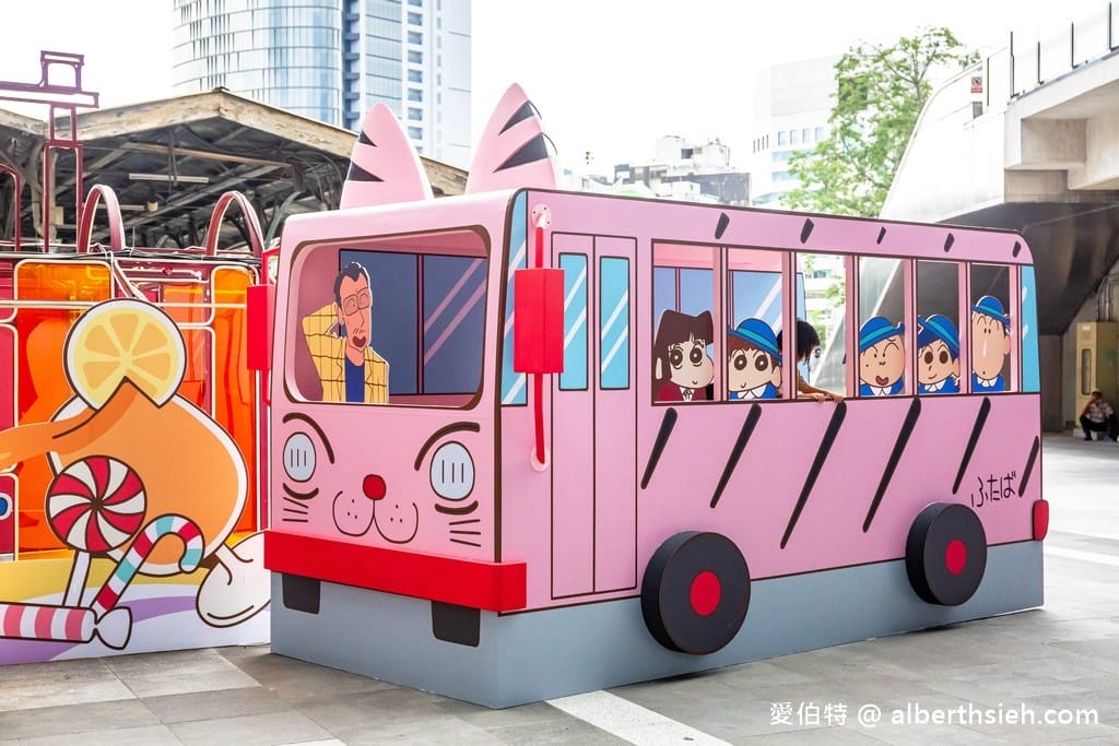 蠟筆小新甜點世界大冒險．台中免費景點（春日部防衛隊集合，來跟小新拍照打卡吧！）