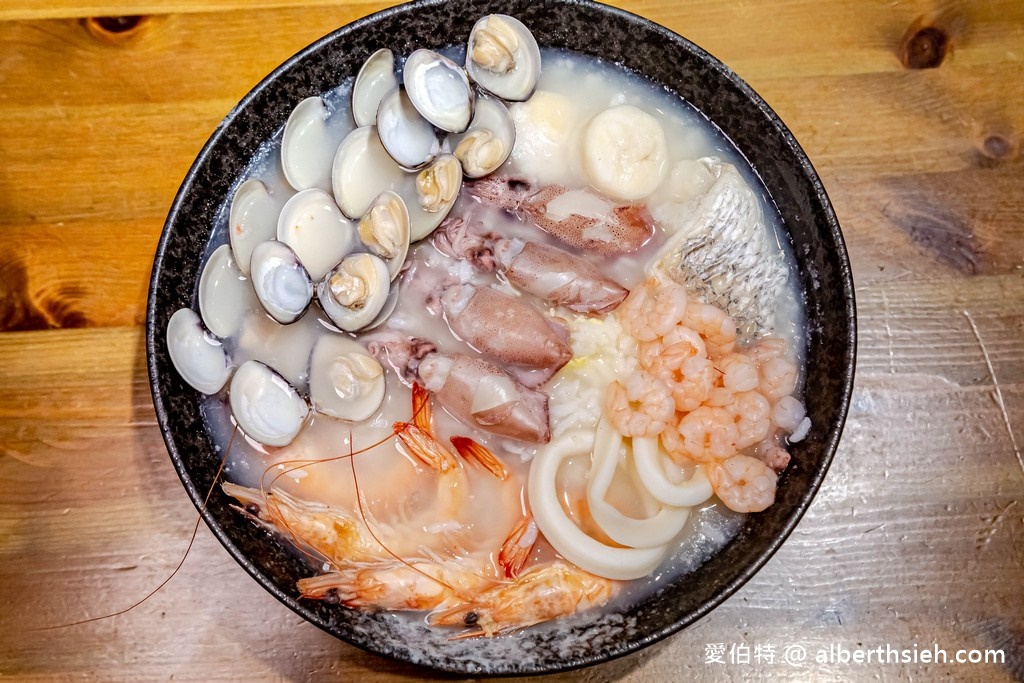 桃園楊梅美食．熊粥到（超浮誇海鮮粥吃的超滿足，每日跑漁市挑選） @愛伯特