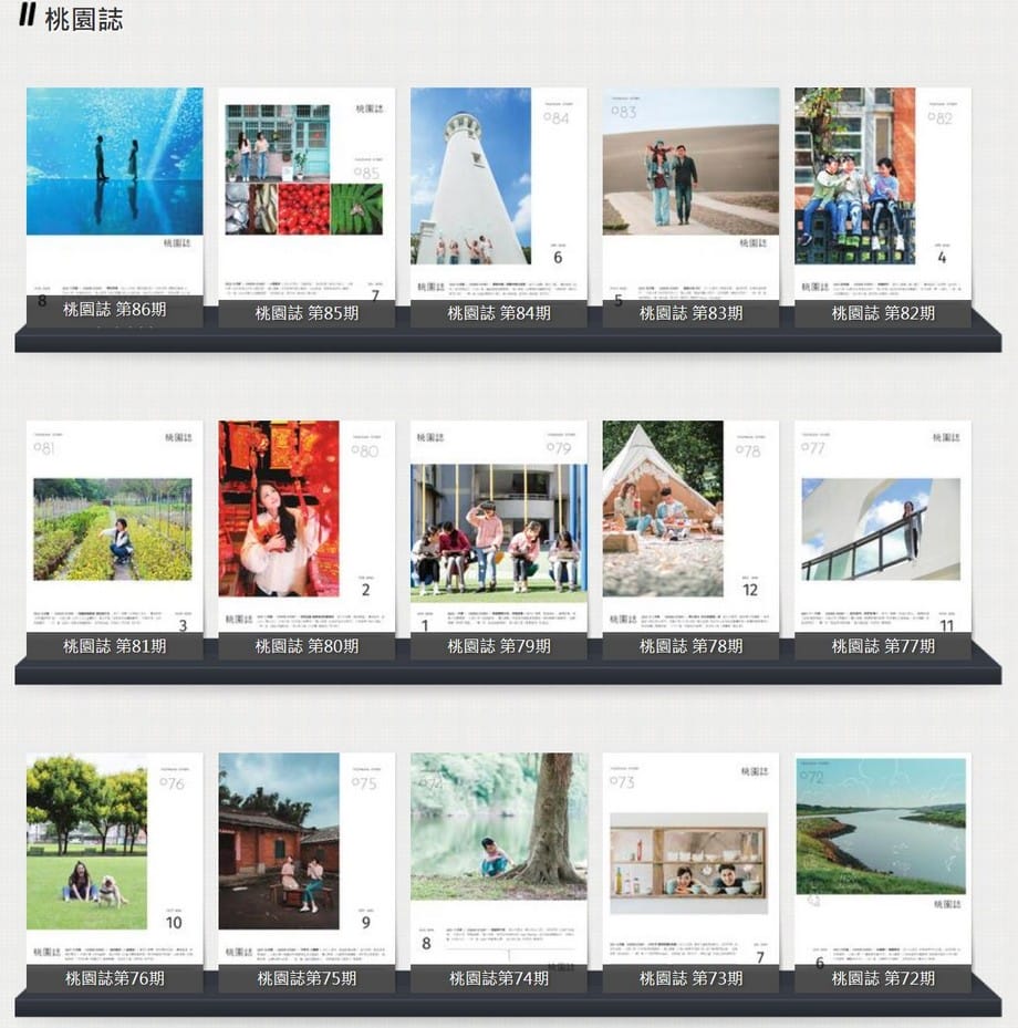 桃園市政府電子書（桃園誌，桃園藝文，文化桃園，桃園市民手冊等超過20種書籍免費閱讀）
