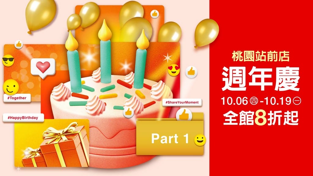 2022桃園百貨公司週年慶（線上優惠DM，檔期時間，中壢SOGO/遠東百貨/新光三越/統領/大江/台茂/A8/A19購物中心）