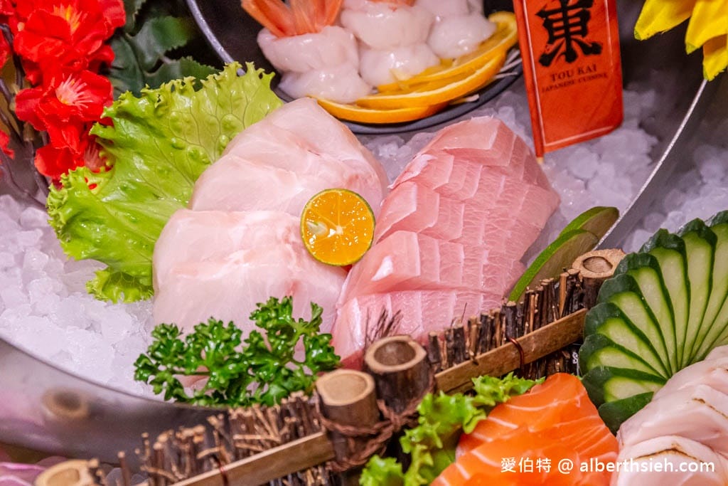 2023年菜外帶推薦．東街日本料理桃園旗艦店（超狂鹽烤手臂蝦，刺身，壽司，雞肉，佛跳牆以及酸菜白肉鍋通通有）