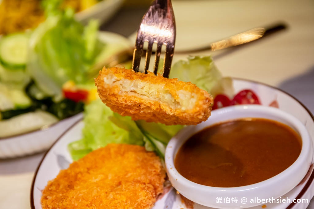 本物洋食埔心店．桃園楊梅美食（CP值超高平價美食100元起，咖哩義大利麵都好吃，埔心火車站前） @愛伯特