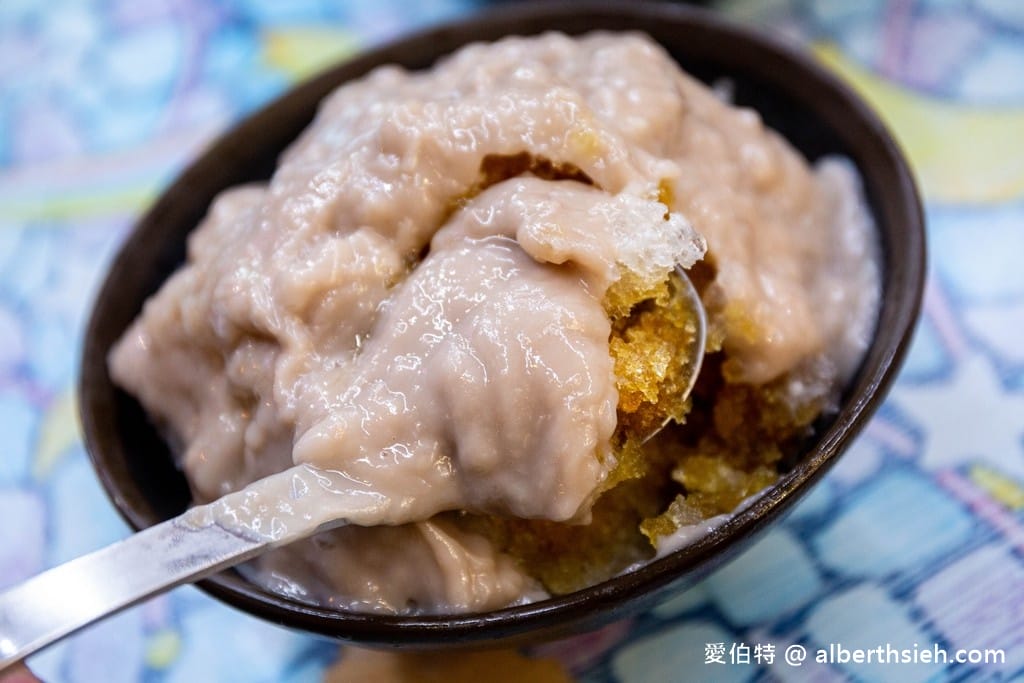 商校街刨冰豆花．花蓮美食（芋泥冰用料實在，超濃郁且綿密滑順的口感超好吃）