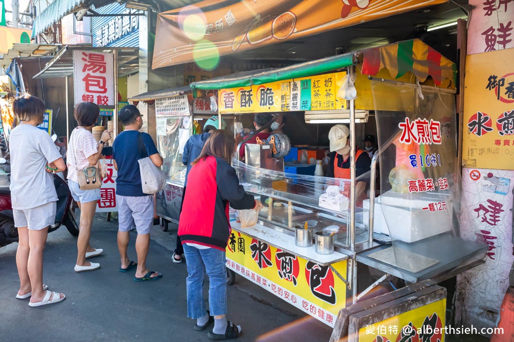 銘記上海生煎包．桃園中壢美食（龍岡忠貞市場推薦早餐，一顆只要11元，推薦韭菜口味） @愛伯特