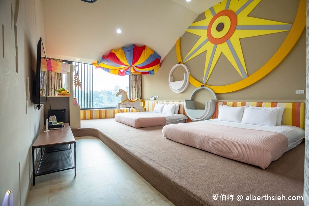 南投日月潭親子住宿．五船民宿（近水社碼頭，房間內有旋轉木馬跟廚房玩具）