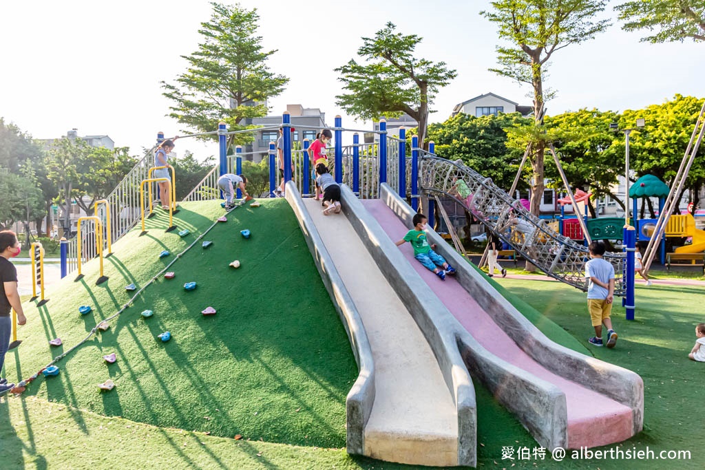 內壢文化公園．桃園親子景點（首座兒童體驗駕駛訓練公園，彩虹跑道，共融式遊戲場） @愛伯特