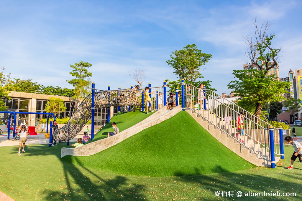 內壢文化公園．桃園親子景點（首座兒童體驗駕駛訓練公園，彩虹跑道，共融式遊戲場） @愛伯特