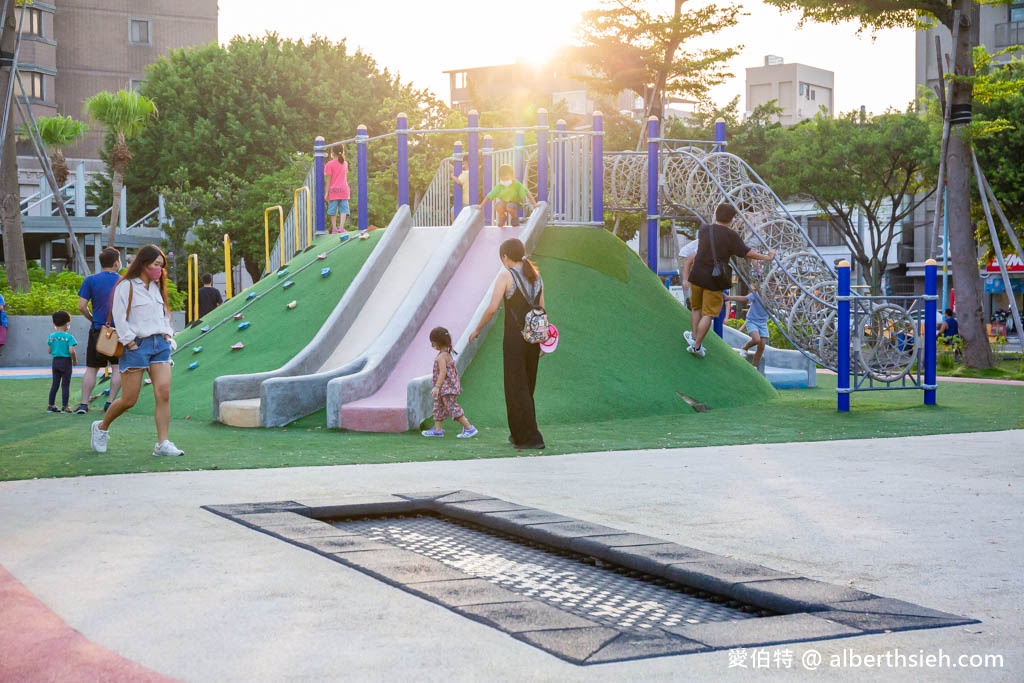 內壢文化公園．桃園親子景點（首座兒童體驗駕駛訓練公園，彩虹跑道，共融式遊戲場） @愛伯特