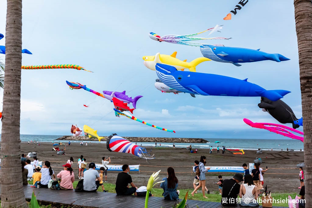 高雄旗津風箏節2024（近距離欣賞巨大風箏，免費玩水樂園） @愛伯特