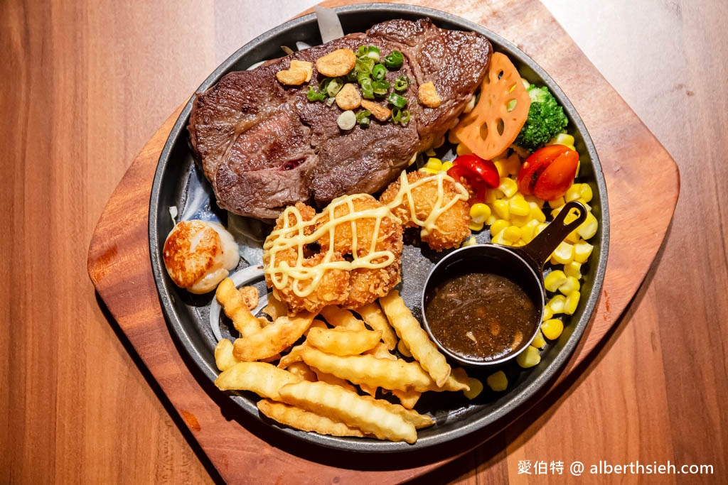 炙り庵STEAK牛排．桃園龜山林口長庚美食（餐點菜單價格，濕式熟成冷藏牛排軟嫩好吃，內用自助吧隨你吃） @愛伯特