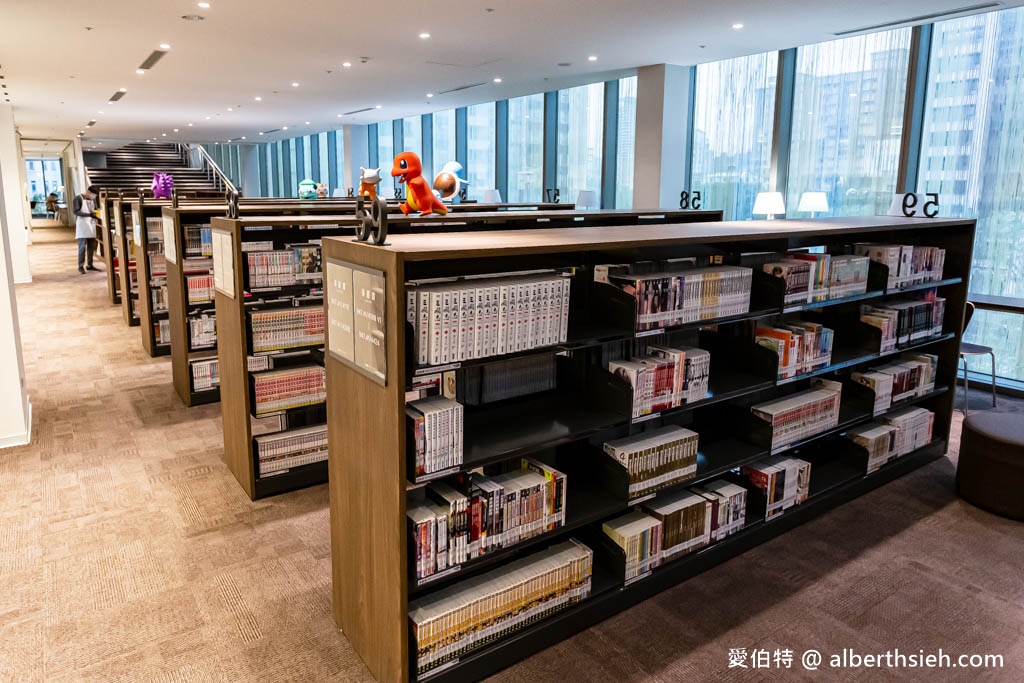 桃園市立圖書館總館|全台最美綠建築圖書館,漫畫看到飽 @愛伯特