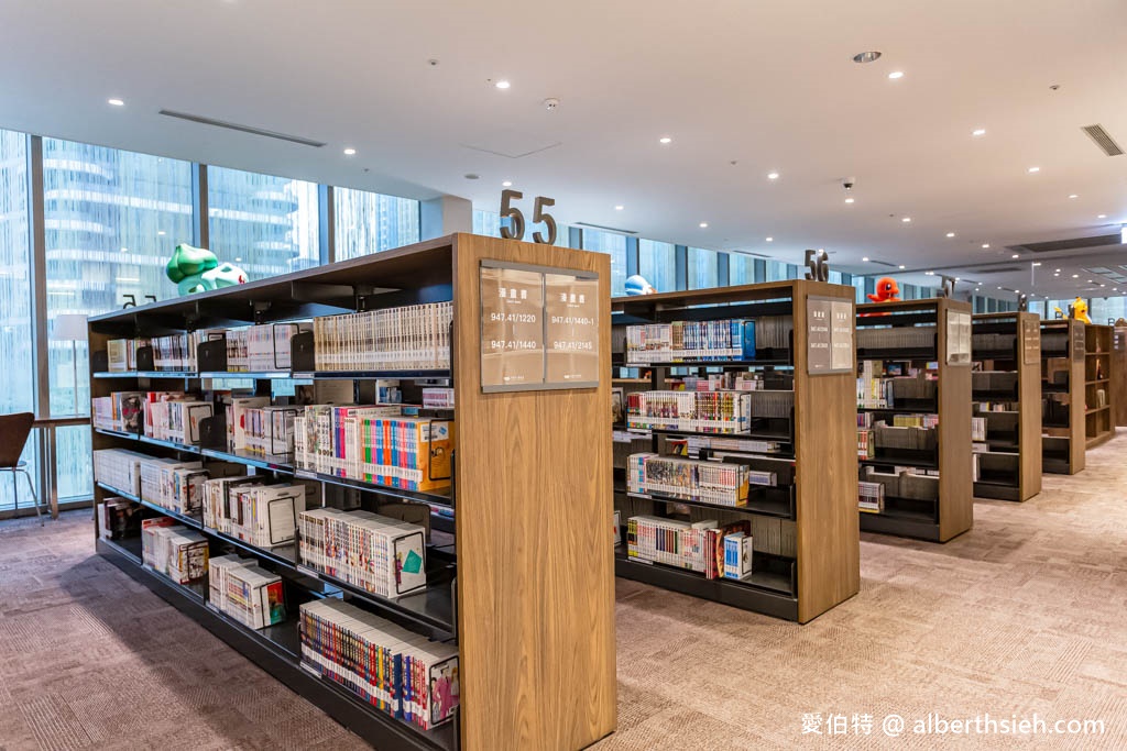 桃園市立圖書館總館|全台最美綠建築圖書館,漫畫看到飽 @愛伯特