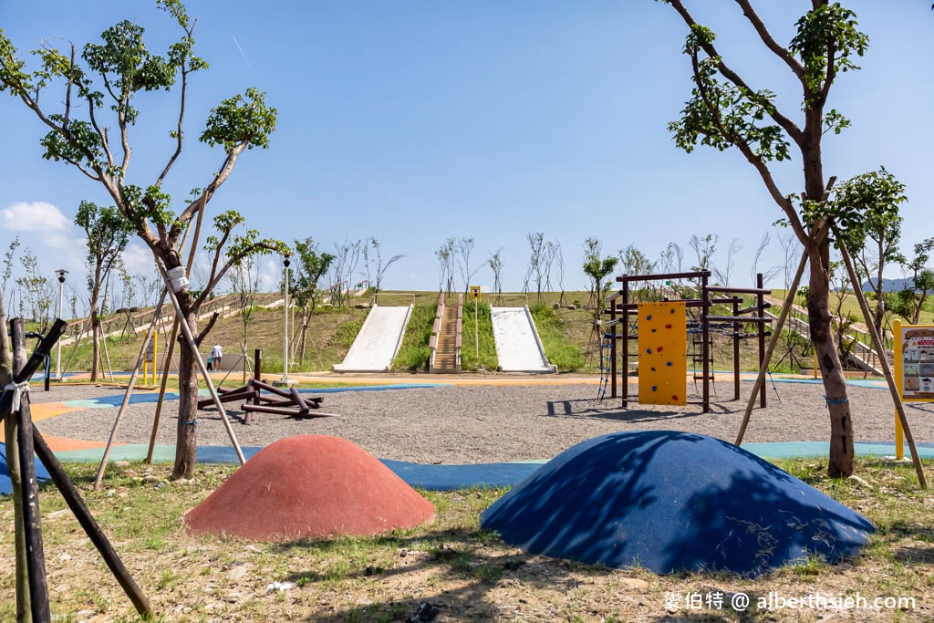 大溪大嵙崁親水園區．桃園免費親子景點（天空之域遊樂場/天空之域風箏草原景觀土丘） @愛伯特