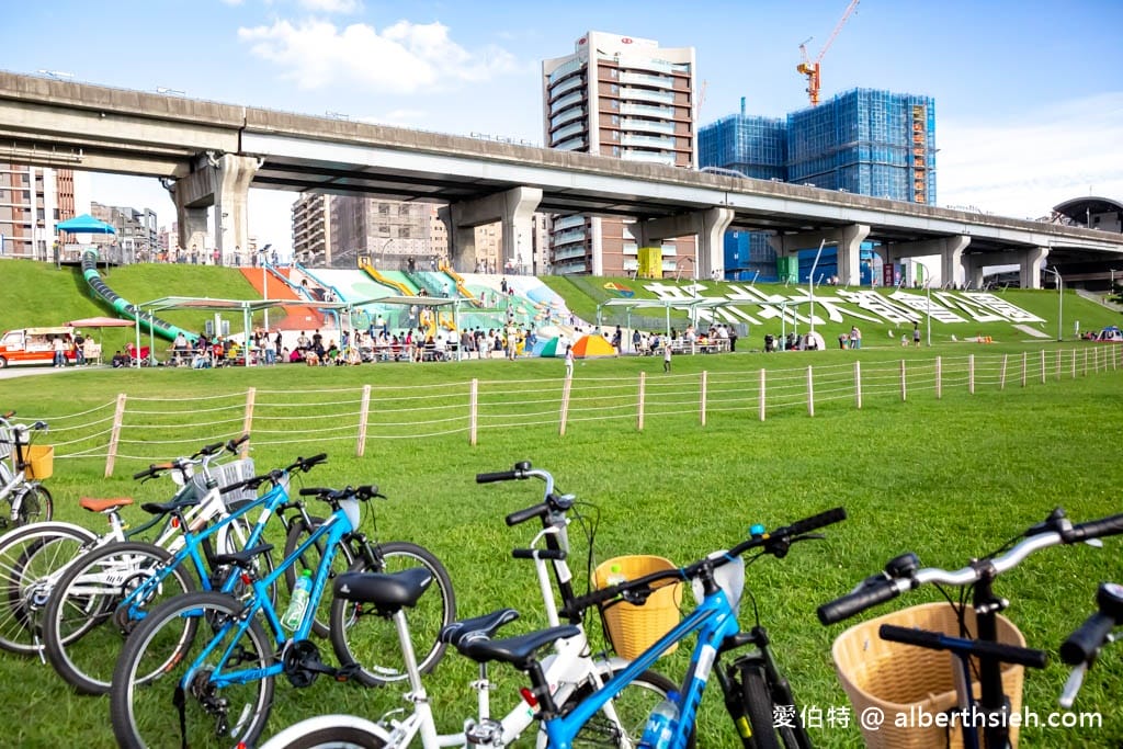 新北大都會公園熊猴森樂園｜三重捷運站親子景點，31座特色溜滑梯