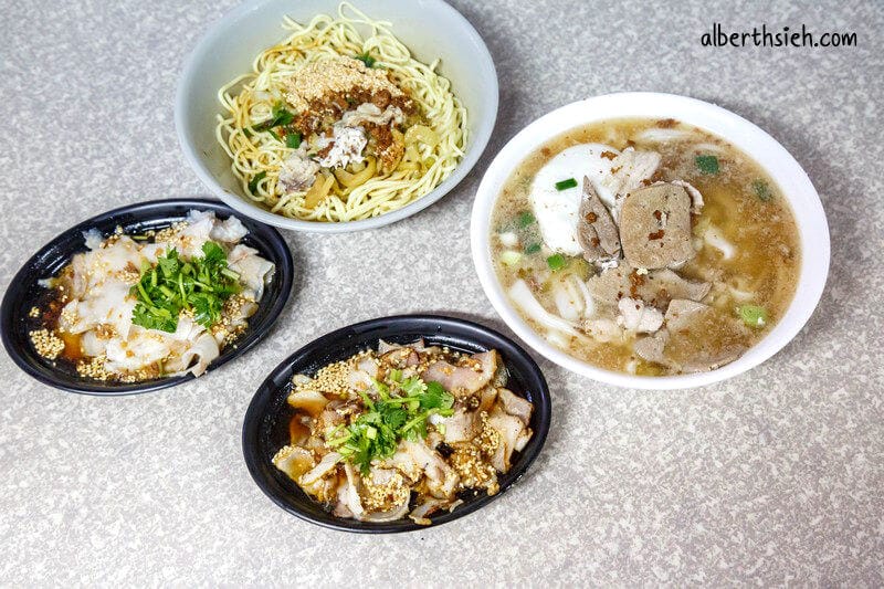 國旗屋米干．桃園龍岡忠貞市場美食（火燒涼拌大薄片脆口香氣足好吃）