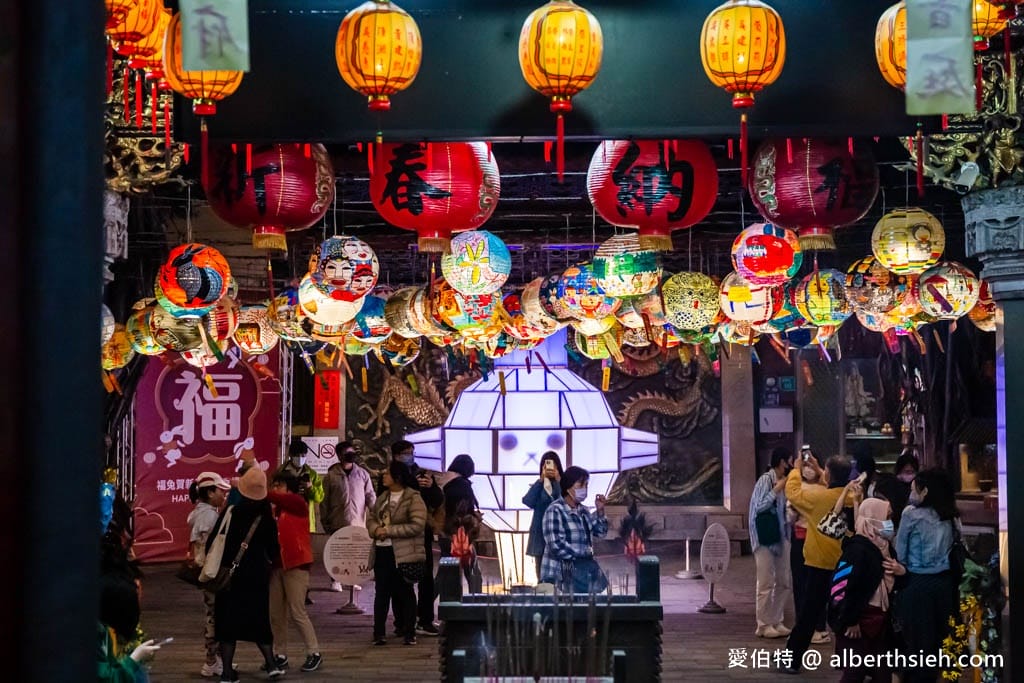 台南景點推薦．普濟殿燈會2024（洗版IG的1800盞彩繪燈籠海高高掛，等你來美拍）
