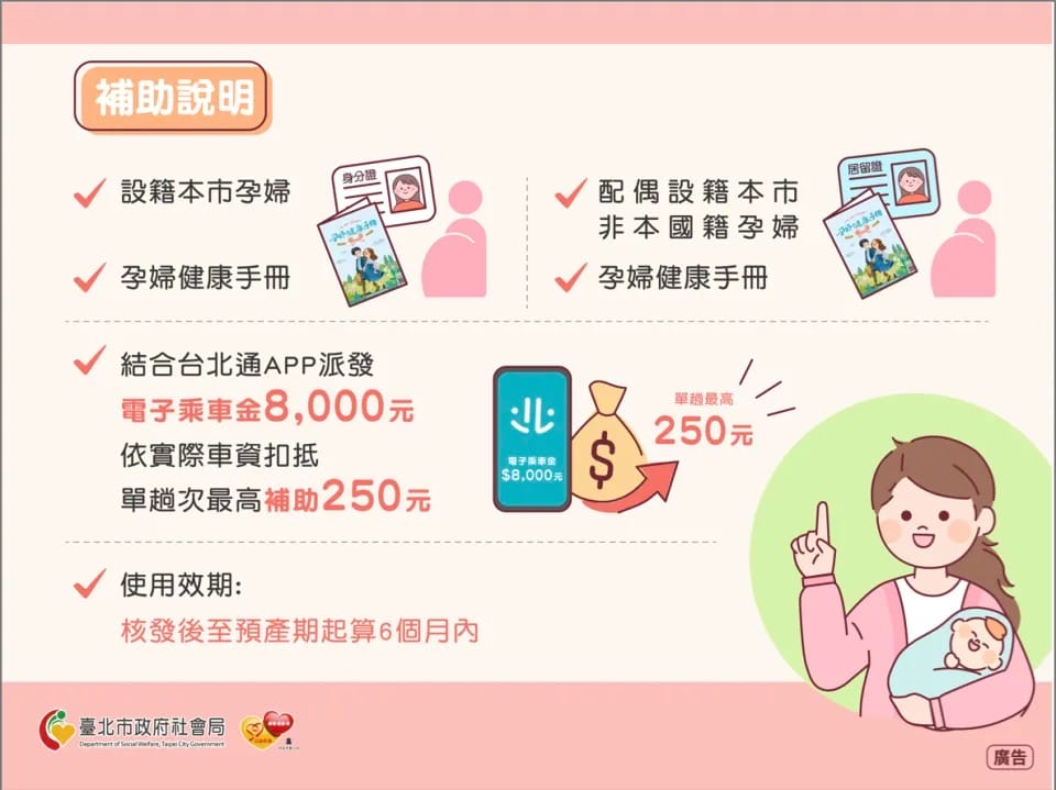 2024孕婦計程車如何申請，好孕專車補助懶人包（台北、新北、桃園、新竹、嘉義、高雄、屏東）