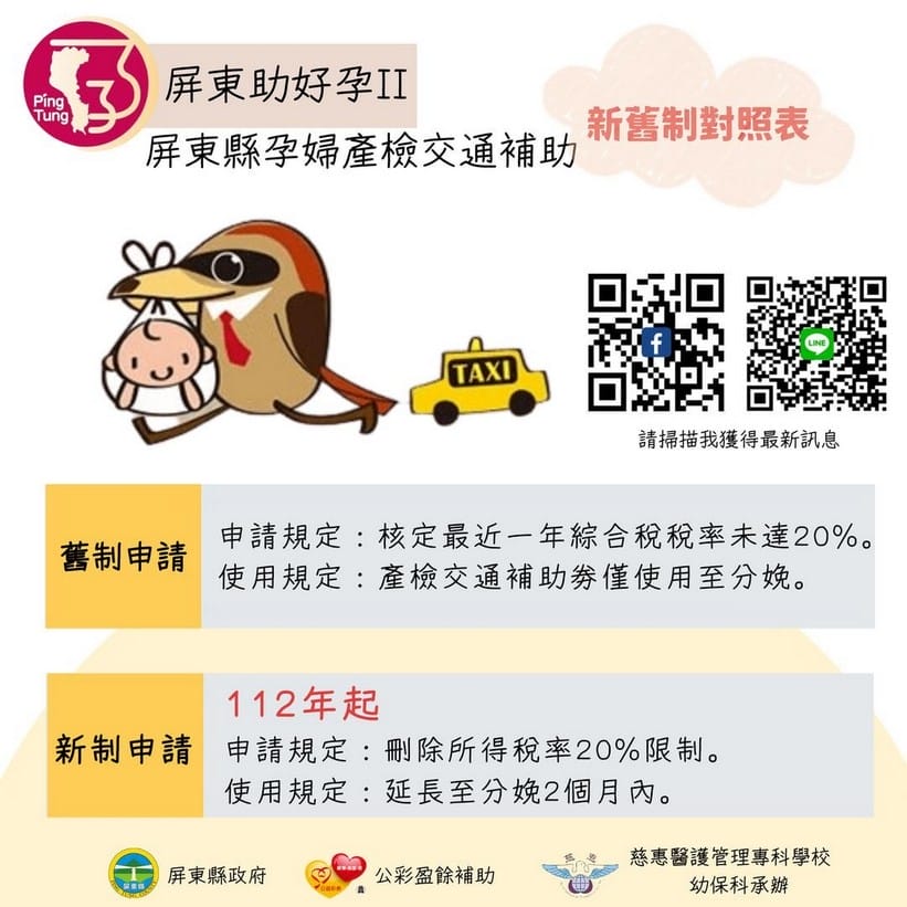 2024孕婦計程車如何申請，好孕專車補助懶人包（台北、新北、桃園、新竹、嘉義、高雄、屏東）