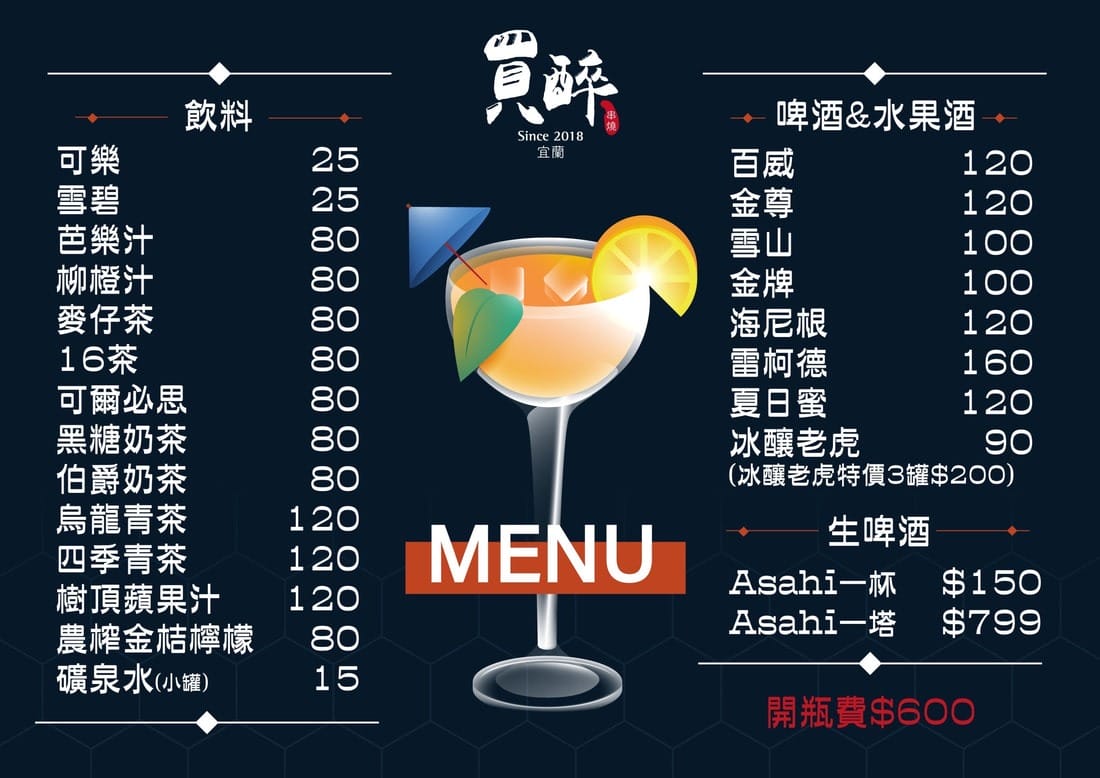 買醉串燒酒場．桃園蘆竹美食（氣氛超讚，價格親民的好吃平價串烤最低只要16元，聚餐好選擇）