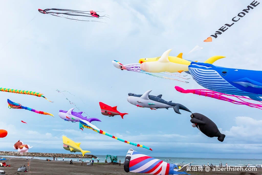 高雄旗津風箏節2024（近距離欣賞巨大風箏，免費玩水樂園）