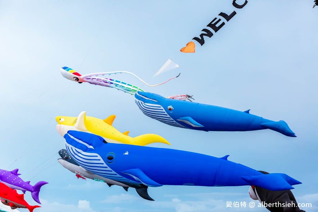 高雄旗津風箏節2024（近距離欣賞巨大風箏，免費玩水樂園）
