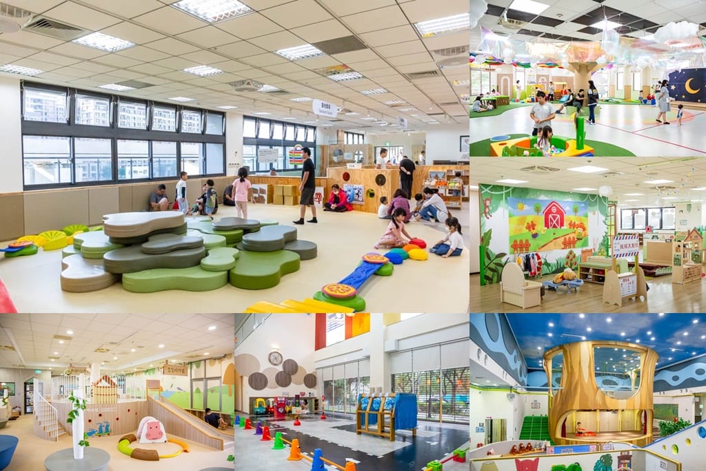 桃園市八德親子館｜桃園免費親子景點，置地生活廣場旁，小小朋友瘋狂放電