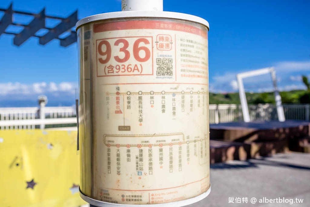 林口仁愛路觀景台(免爬山搭公車就可到,遠眺大台北盆地美景) @愛伯特