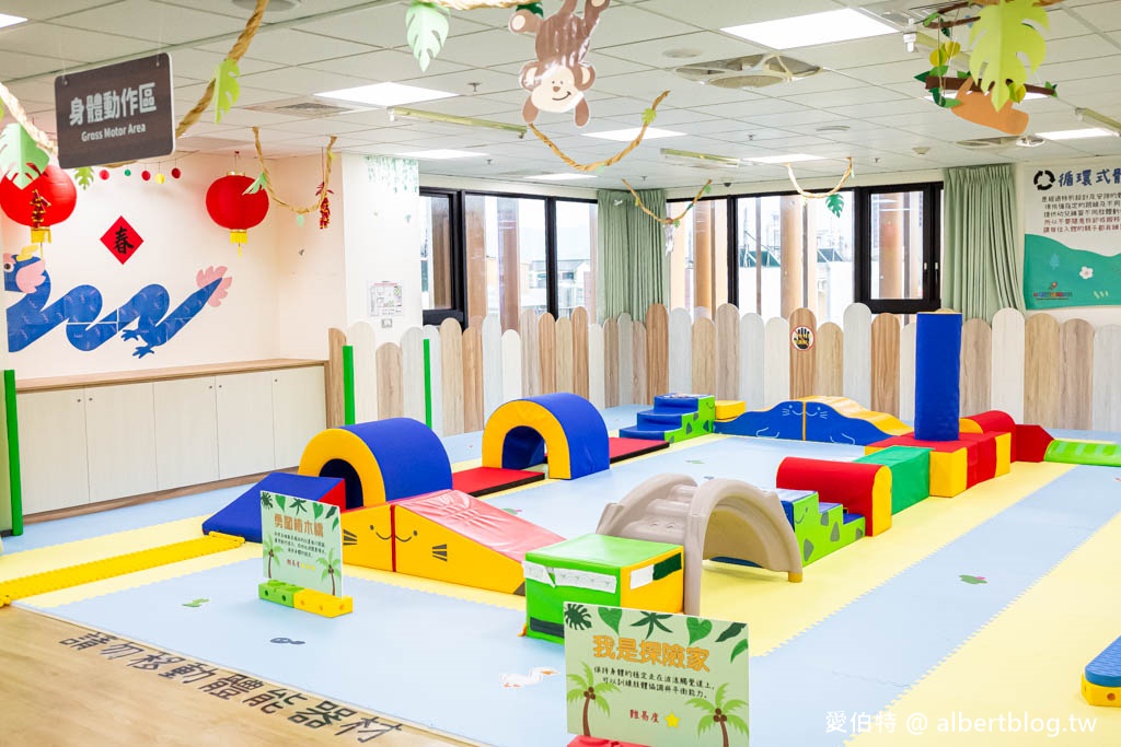 中壢龍福親子館|桃園免費親子景點,龍岡忠貞市場旁 @愛伯特