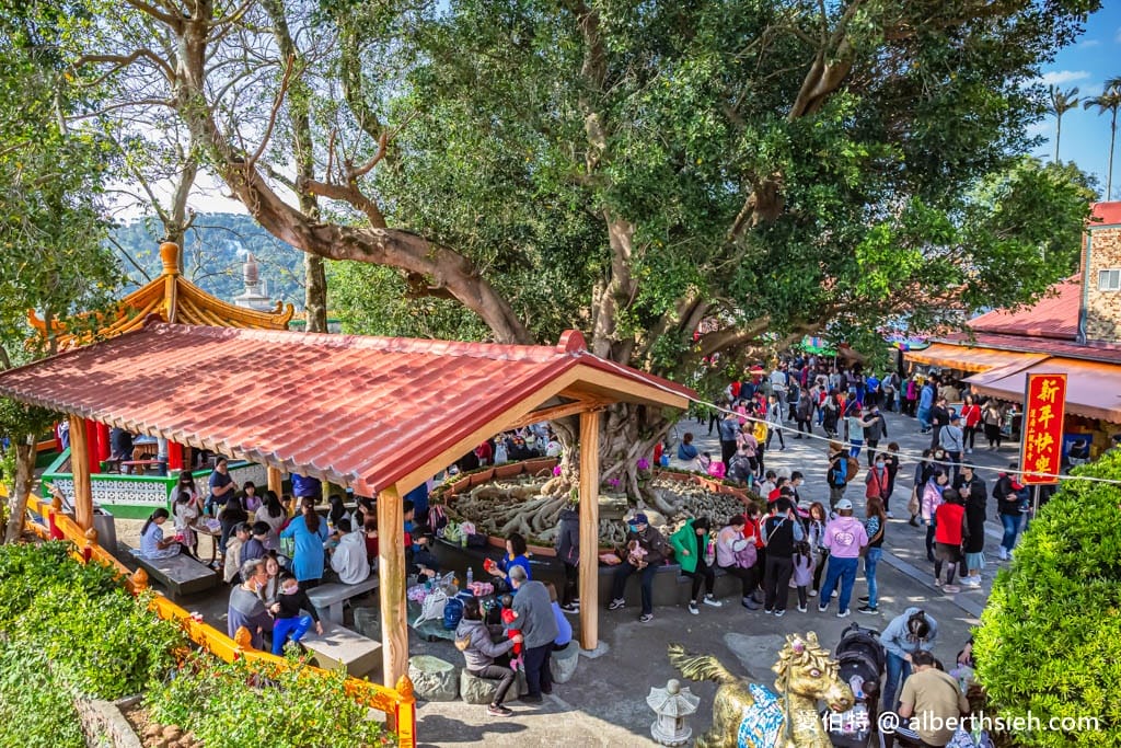 桃園大溪蓮座山觀音寺｜香火鼎盛需登百步雲梯才可拜拜